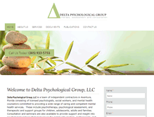 Tablet Screenshot of deltapsychgroup.com